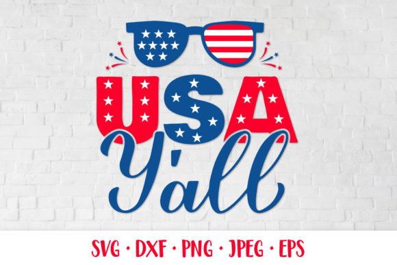 All American Dude SVG. Funny Patriotic Graphics and Illustrations