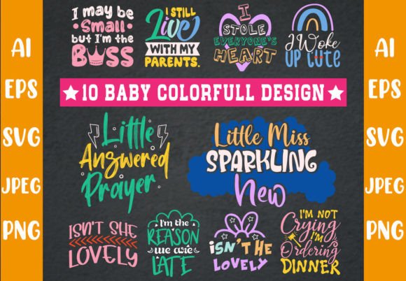Baby Quote Bundle T-Shirt Design: Graphics & Print Templates Review