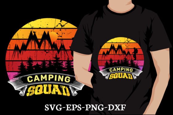 Camping Quote Vintage T-Shirt Design Review