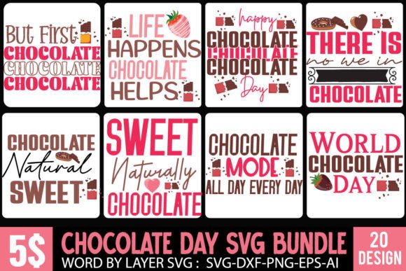 Chocolate Day,Happy Chocolate Day SVG: Graphics & T-Shirt Designs Review