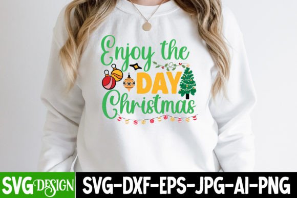 Enjoy the Day Christmas SVG Design: A Review for Graphics and T-Shirt Designs