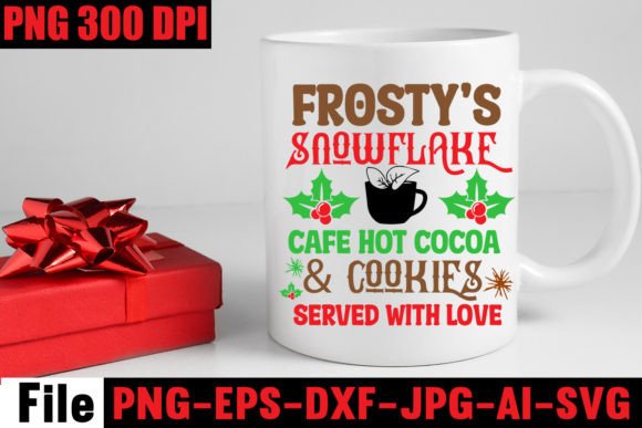 Frosty s Snowflake Cafe Hot Cocoa Cook Graphics and T-Shirt Designs Review