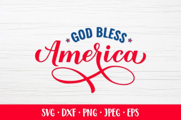 God Bless America. Fourth of July Quote. Graphics & Illustrations Review