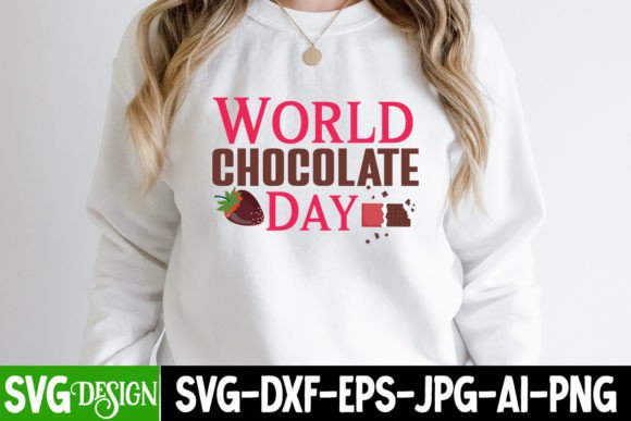 World Chocolate Day SVG Cut File: Graphics for T-Shirt Designs